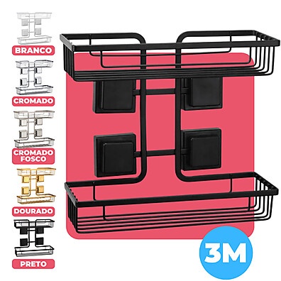 Suporte Banheiro 3M: Organize com Estilo!