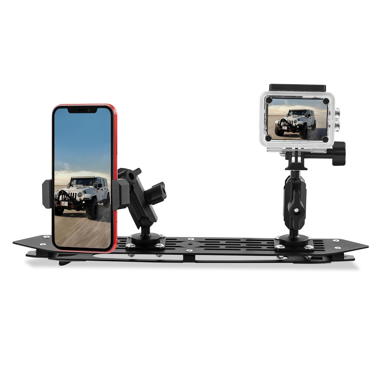 Suporte de Painel Premium para Jeep Wrangler JL & Gladiator JT: Organize seu Cockpit com Estilo!
