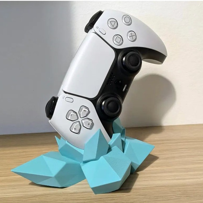 Suporte Controle PS5 em Cristal: Design Único para Gamers