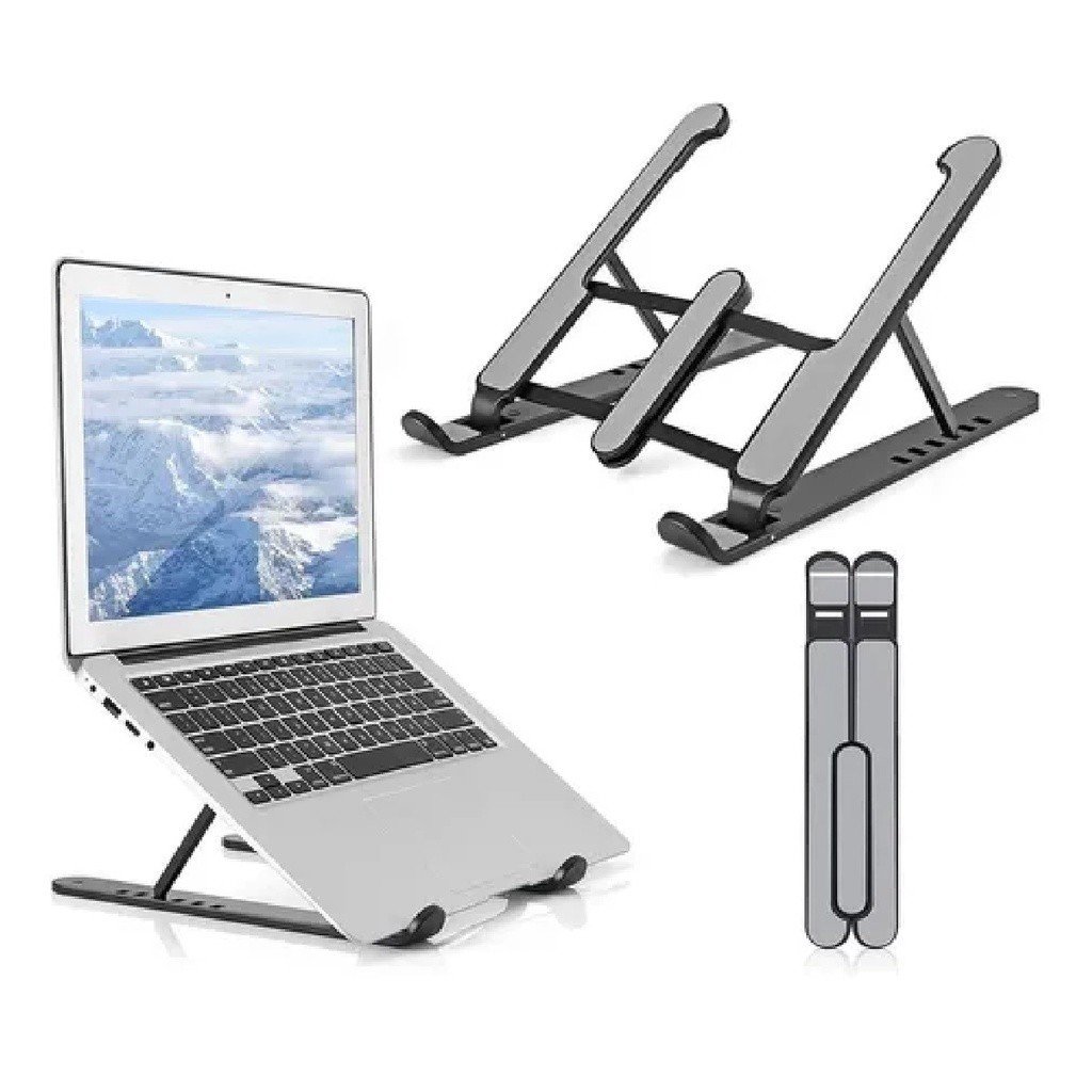 Suporte Dobrável para Notebook de Ferro: Ergonômico e Resistente