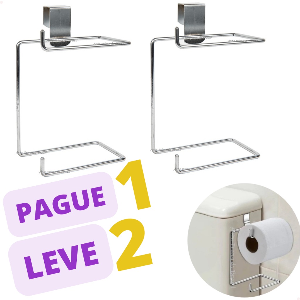 Suporte Duplo para Papel Higiênico: Prático e Estiloso para seu Banheiro