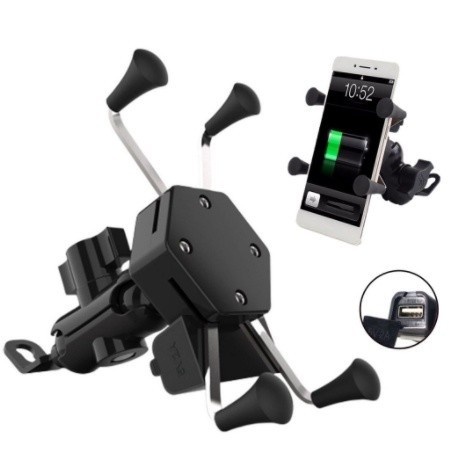 Suporte Garra Universal para Moto com Carregador USB