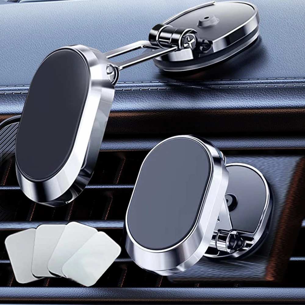 Suporte Magnético 720° Carro: Celular Seguro e Visão Livre