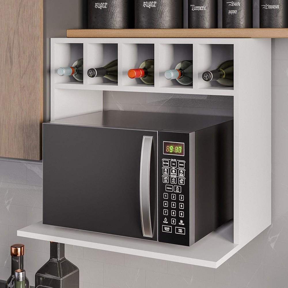 Suporte Micro-ondas com Adega 60cm: Praticidade e Estilo