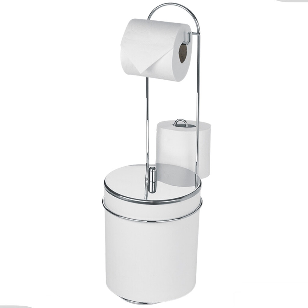 Suporte Papel Higiênico com Cesto 5L Arthi: Organize Seu Banheiro
