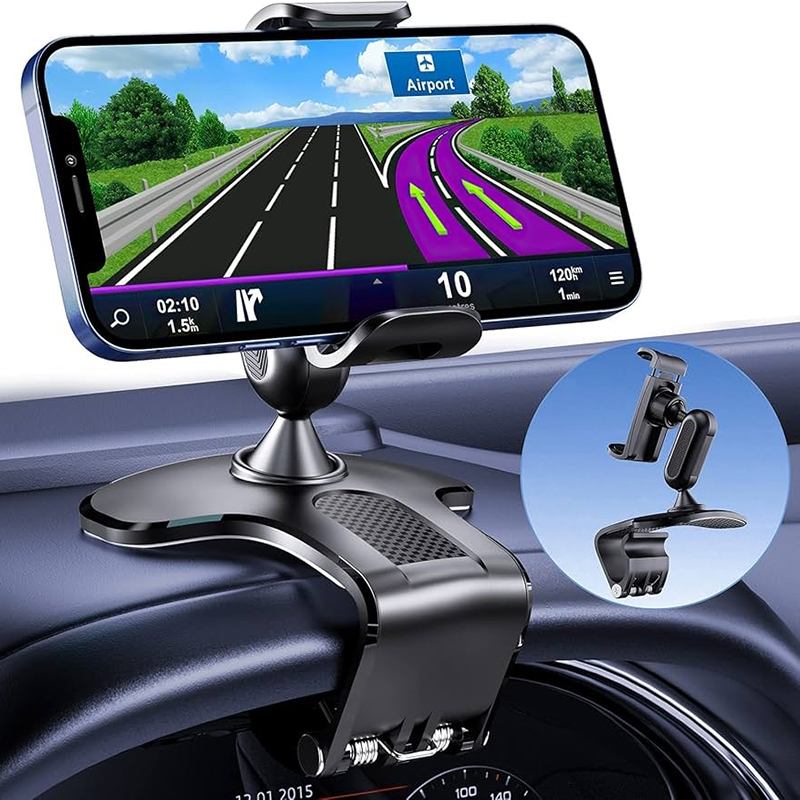 Suporte para Celular Carro 360°: Ajustável e Ultra-Flexível