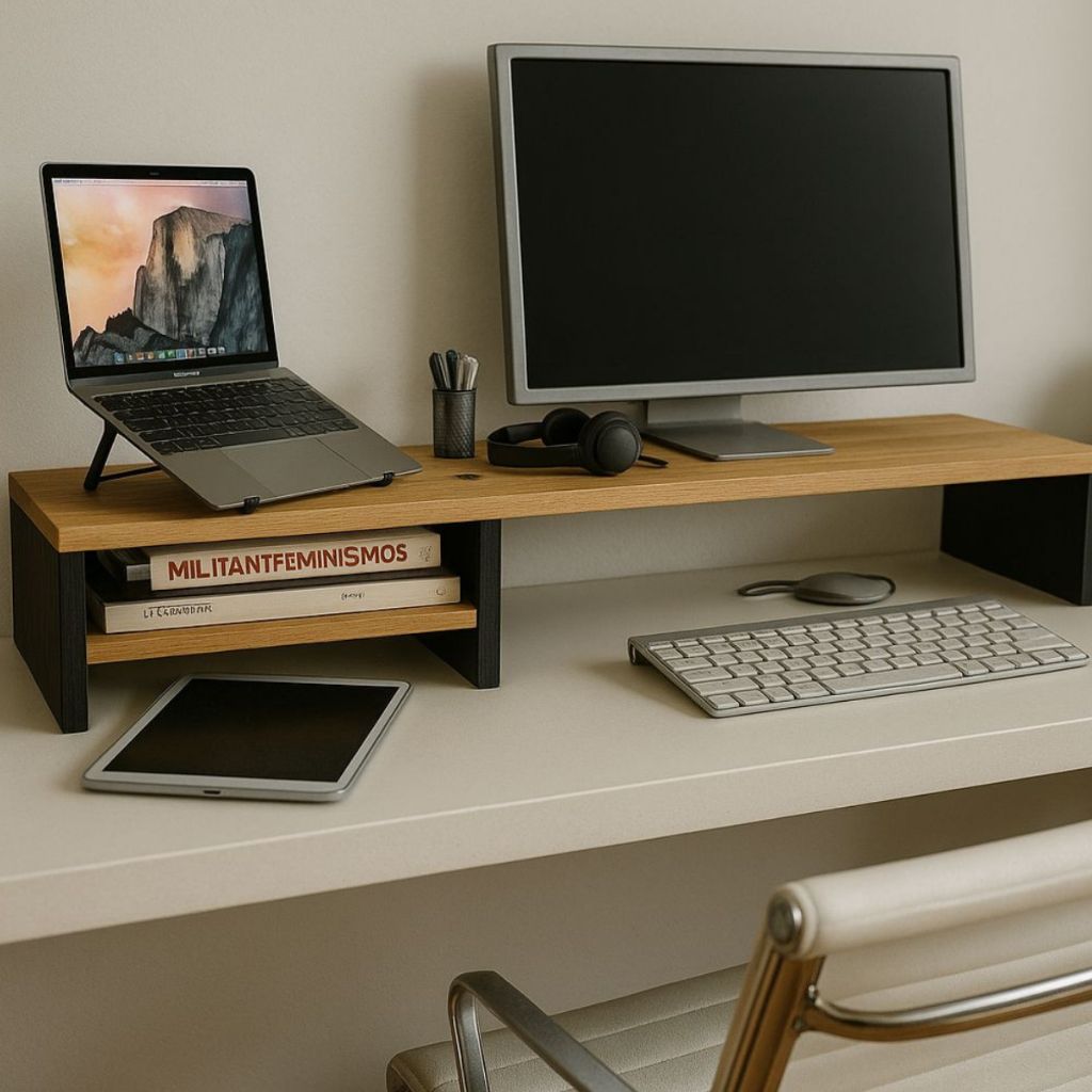 Suporte para Monitor Gamer 80-100cm: Mesa Home Office Resistente e Compacta