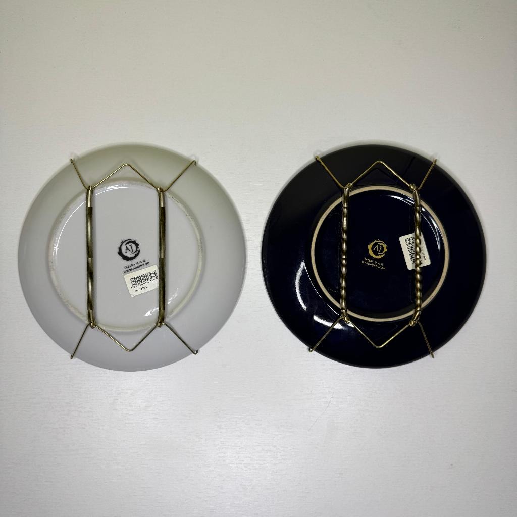 Suporte para Pratos na Parede com Molas – Kit 2 Peças Decorativo