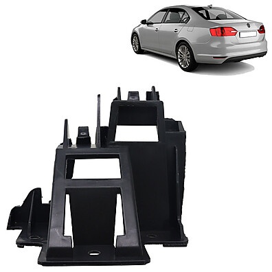Suporte Parachoque Jetta: Preto Liso e Resistente!