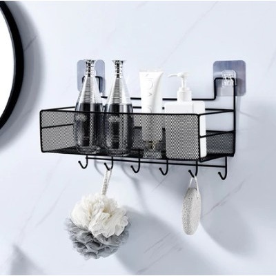 Suporte Prateleira Multiuso Retangular: Organize Banheiro e Cozinha com Estilo!