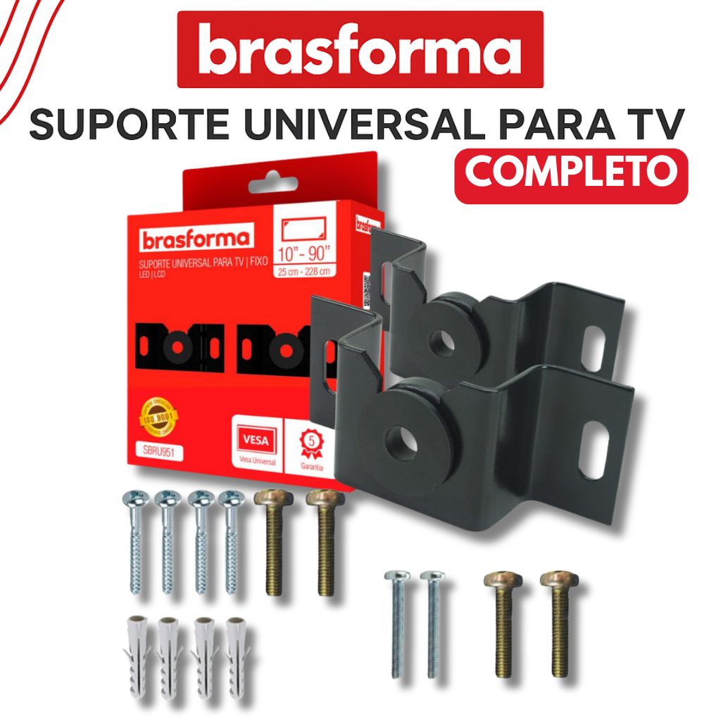 Suporte TV Fixo: Instale sua TV de 10" a 90" com Segurança!