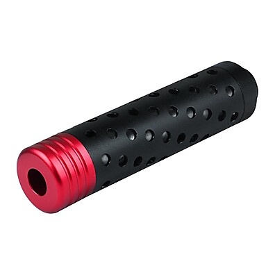 Supressor Fake Vermelho Quickshot Helix 150mm – Estilo e Customização para sua Airsoft