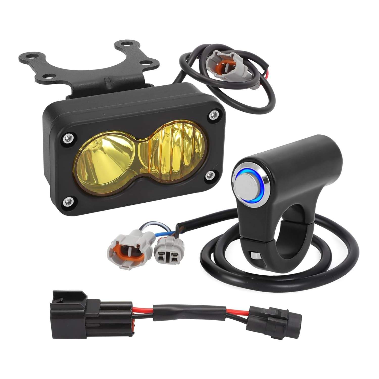 Kit Farol LED Amarelo Baja para Sur-Ron X260, Talaria Sting R MX4 - Iluminação Potente e Segura