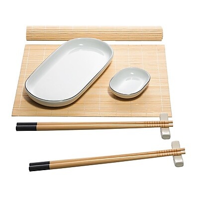 Sushi em Casa: Kit 8 Peças Bambu Wolff Tsuru