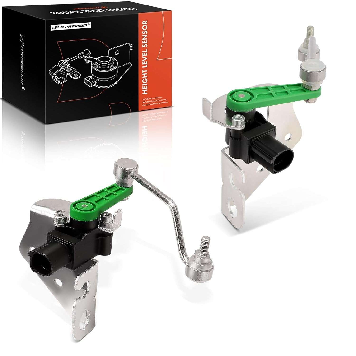Sensor de Nível de Altura de Suspensão Dianteira A-Premium para Audi R8 (2008-2015) - Par Motorista e Passageiro