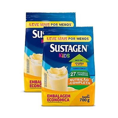 Sustagen Kids Baunilha: Nutrição e Sabor em Kit com 2!