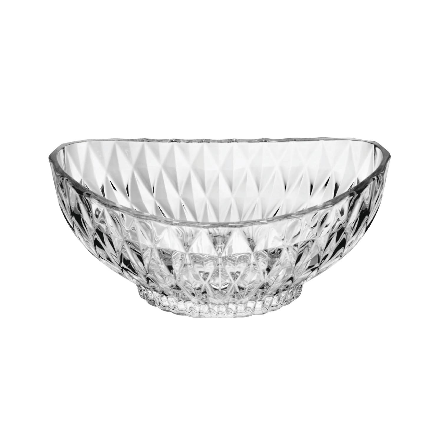 Centro de Mesa de Cristal Ecológico Diamond 28x28cm - Design Elegante e Sustentável