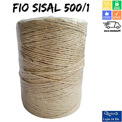 Fio de Sisal Natural 1kg: Artesanato Sustentável