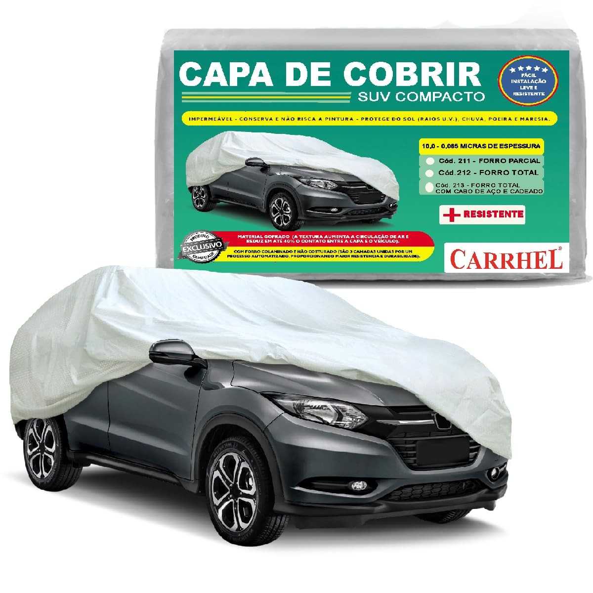 Capa Automotiva SUV Compacto Forro Total Impermeável Proteção UV Silver