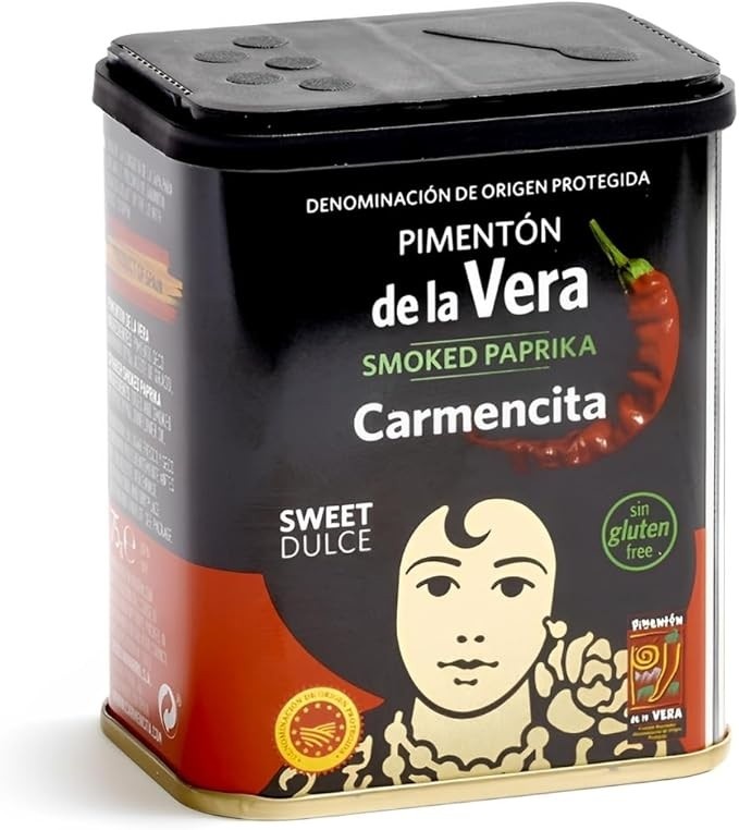 Pimentão de la Vera Smoked Sweet Paprika Carmencita 75g Importado