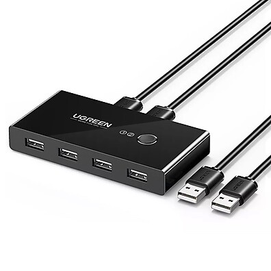 Switch USB Ugreen: Compartilhe 4 Dispositivos Facilmente