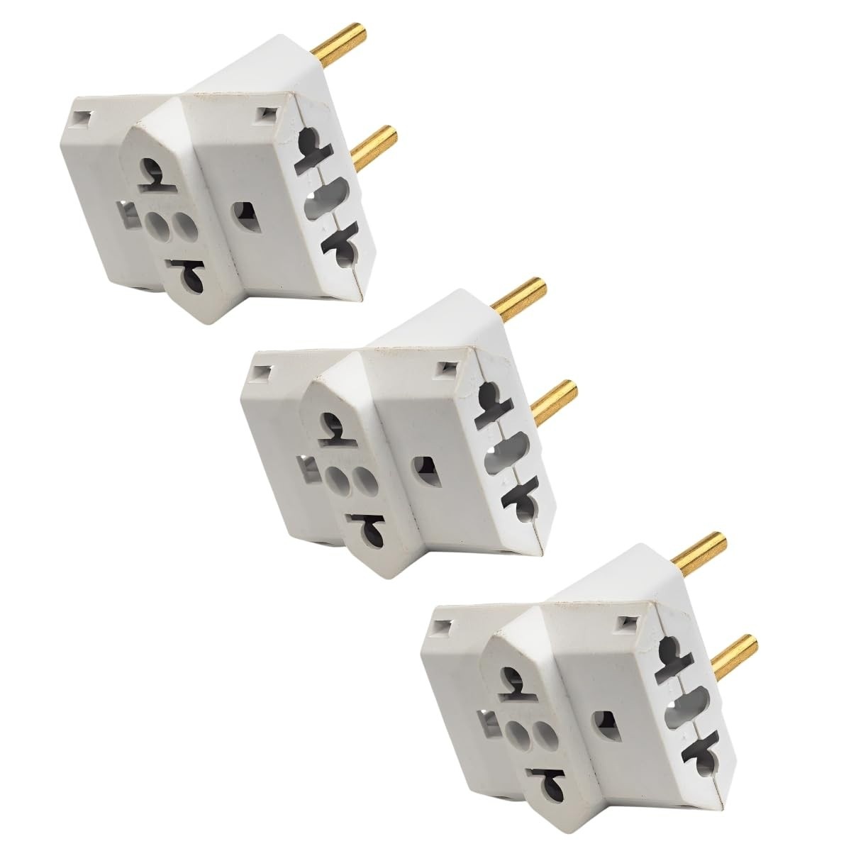 Kit 3 Adaptadores T Benjamim 3 Entradas 10A Bivolt: Multiplique suas Tomadas com Segurança!