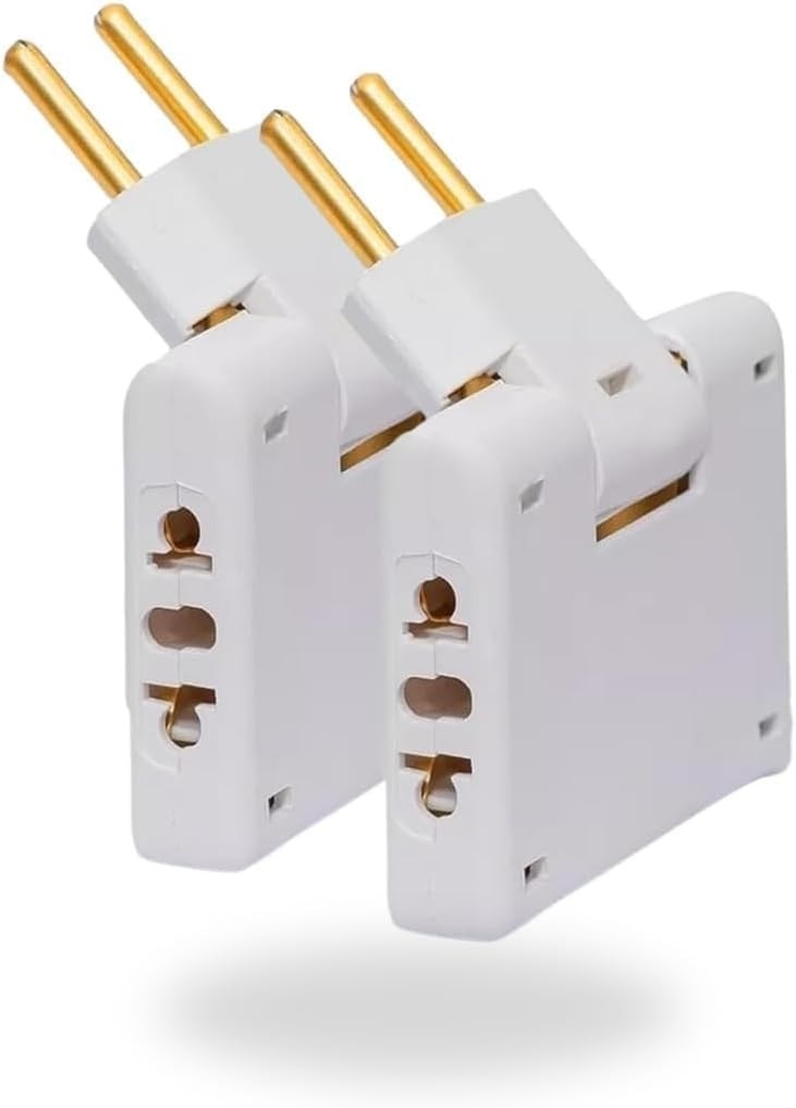 Kit 7 Adaptadores de Tomada T Articulado Slim: Mais Conexões e Segurança para Seus Dispositivos