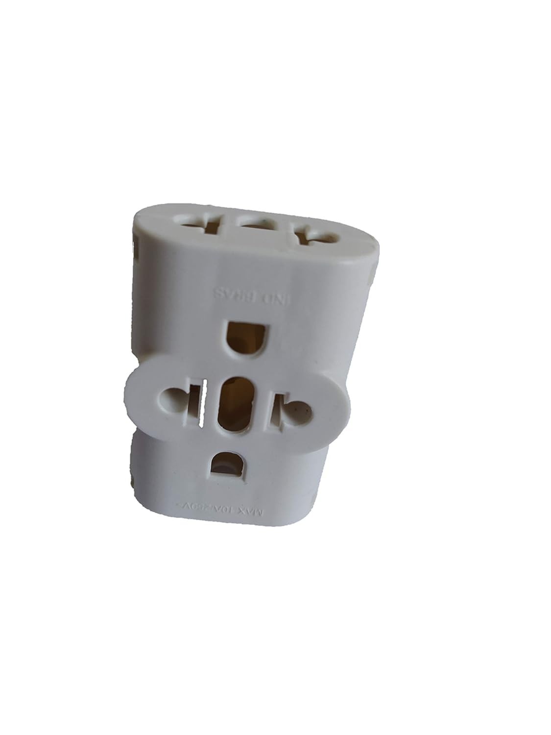 Kit 10 Adaptadores Tomada T Universal Benjamim - Padrão Novo e Antigo