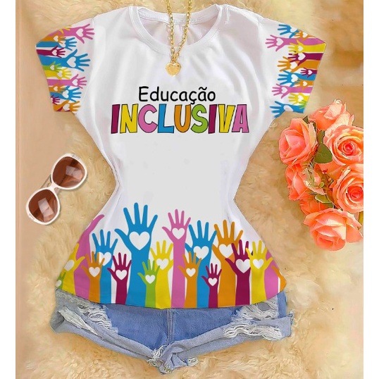 T-shirt Educação Inclusiva: Conforto Premium