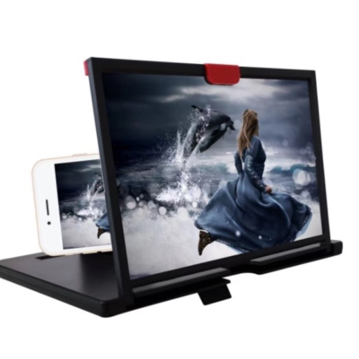 Ampliadora Lente 3D com Suporte para Celular e Tablet