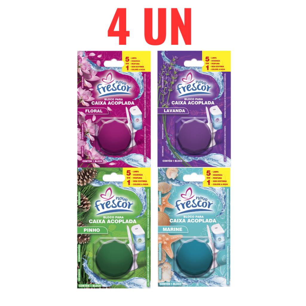 Tablete Sanitário Novo Frescor 45g: Limpeza Completa e Frescor por Semanas
