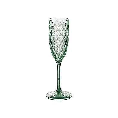 Taça Champagne Verde Glamour: Elegância em Plástico!