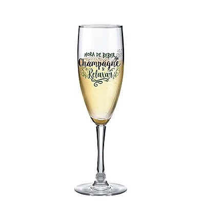Taça de Champanhe com Frases Ruvolo 150ml