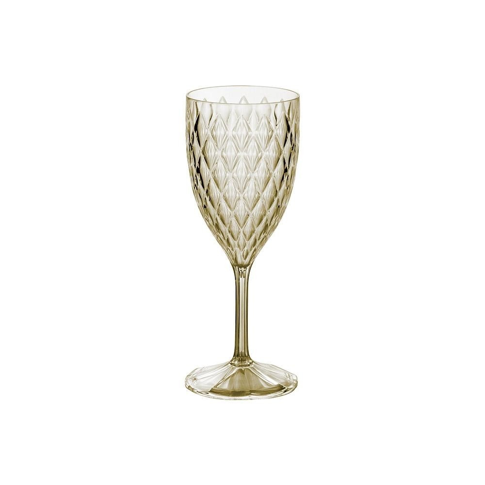 Taça de Vinho Citrino Glamour: Elegância em Plástico!