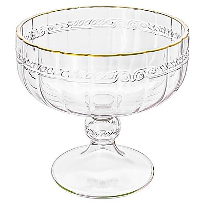 Taça Sobremesa Cristal Imperial com Fio de Ouro 200ml - Lyor