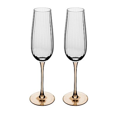 Taças de Champanhe Wolff Classic Âmbar 230ml – Sofisticação em Cada Brinde