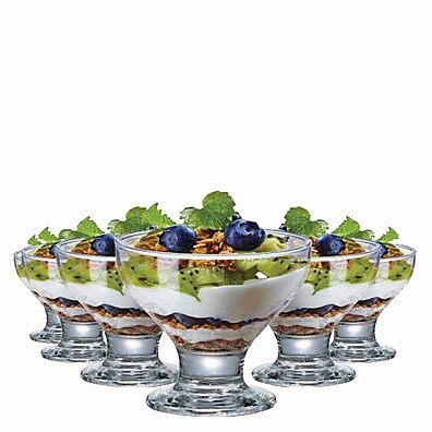 Taças de Vidro para Sobremesa Ruvolo 6 Peças - 282ml