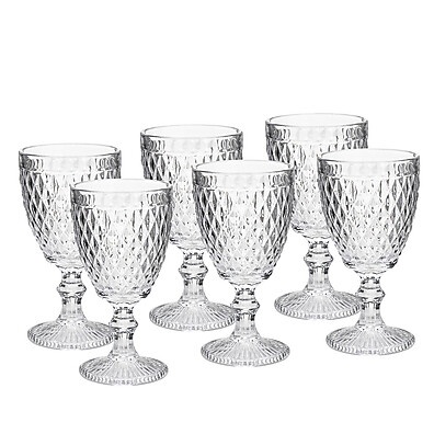 Taças de Vinho Abacaxi: Elegância em 6 Peças