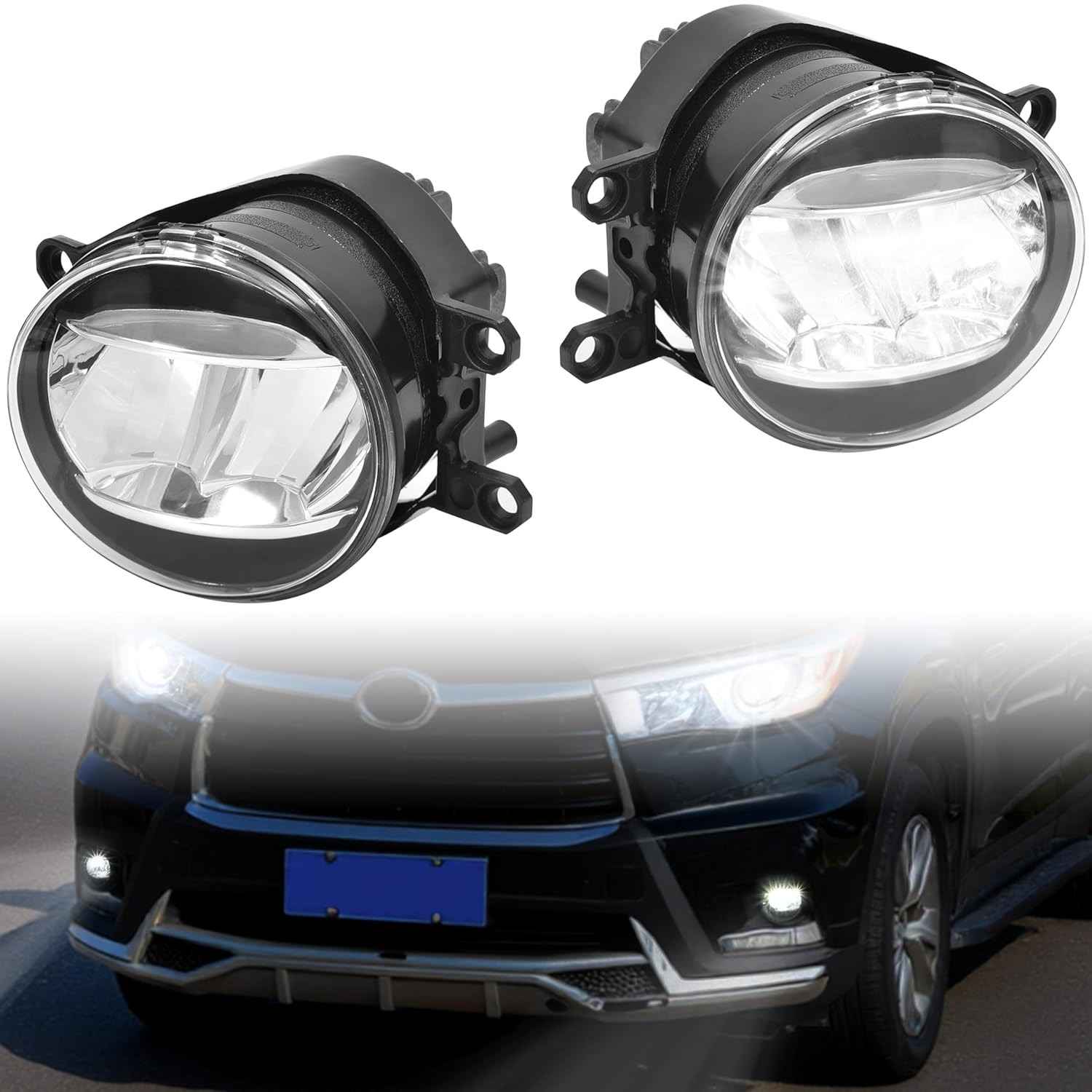 Luz de Neblina LED Premium para Toyota Tacoma, 4Runner, Tundra e Mais - Iluminação Potente e Durável