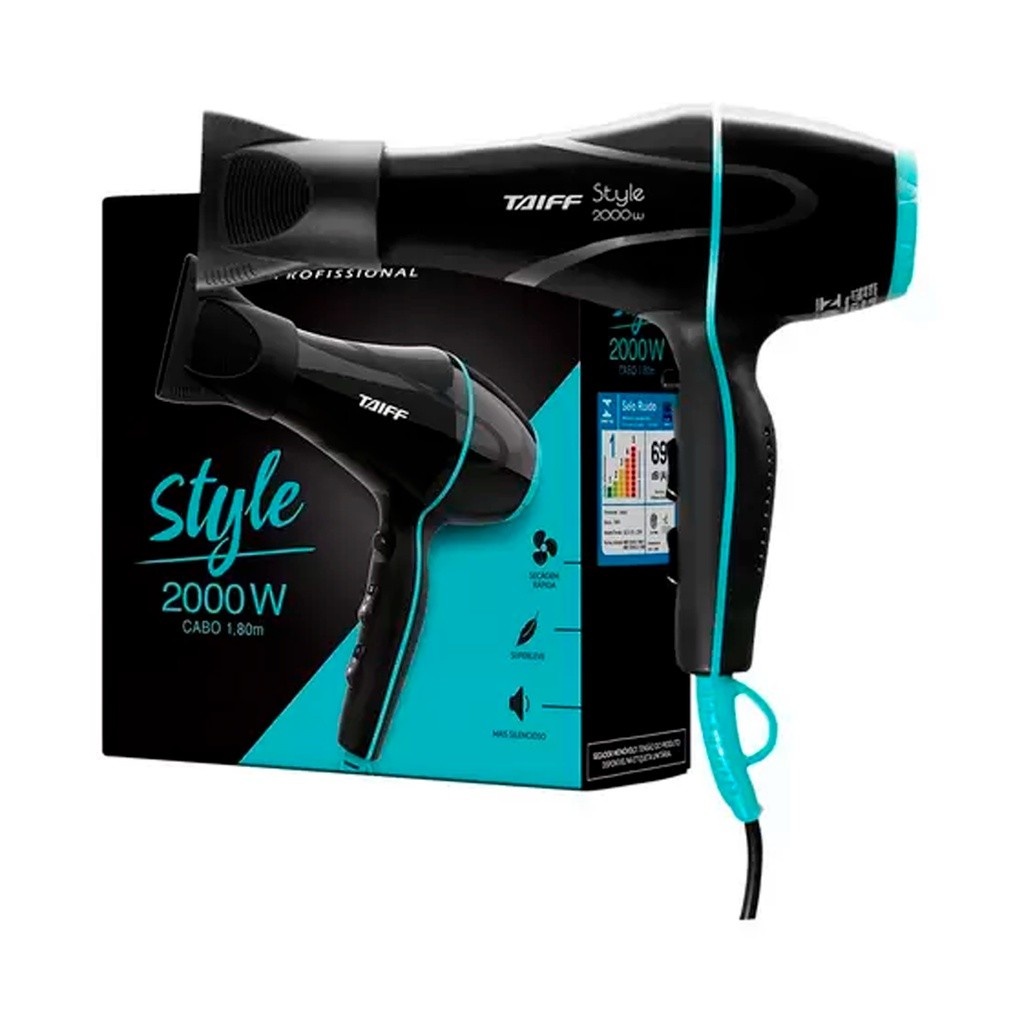Taiff Style Black: O Secador Potente e Silencioso