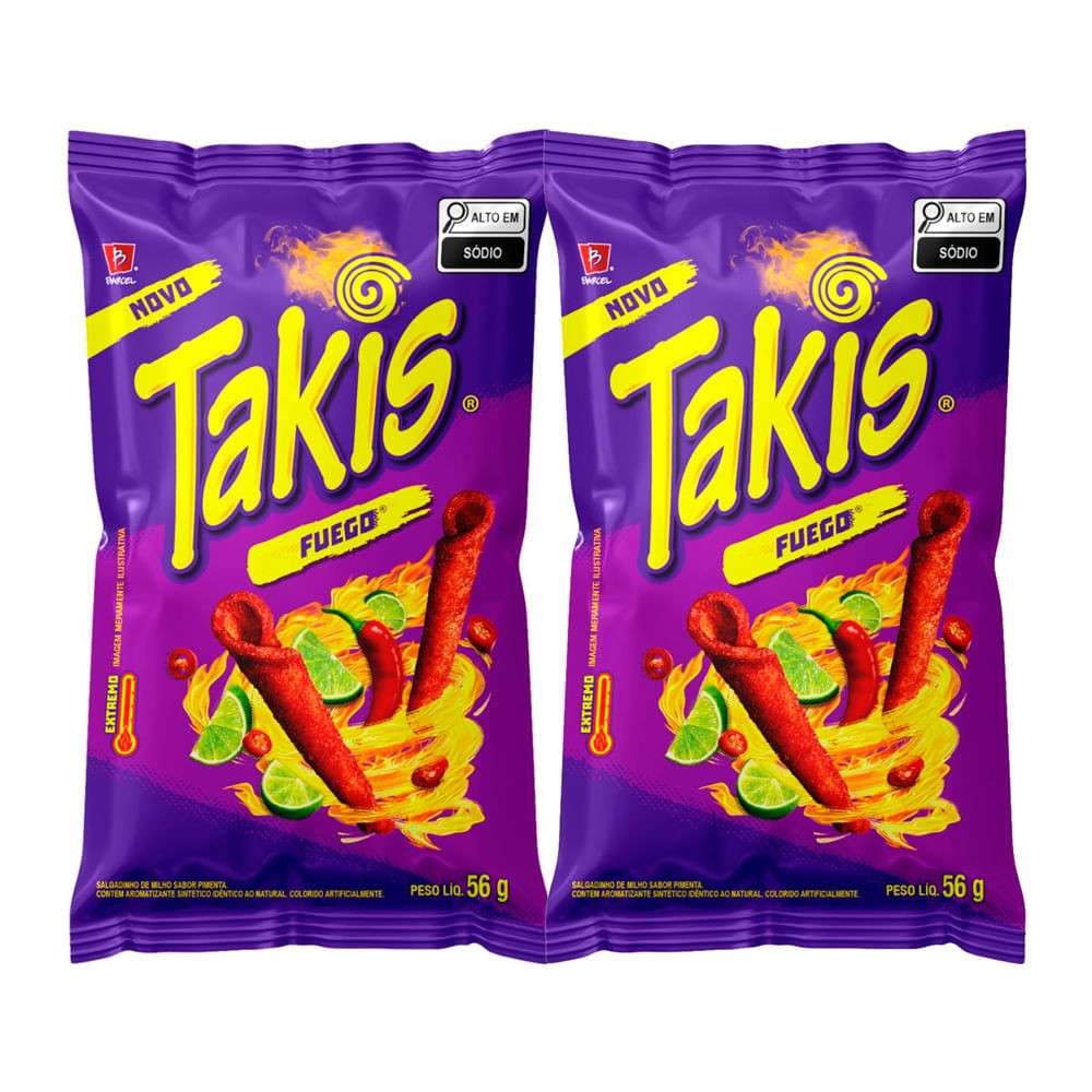 Takis Fuego: Kit 2x56g de Sabor Explosivo!