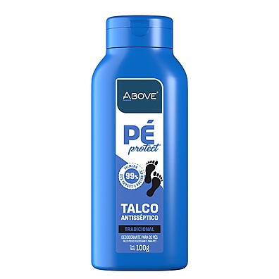 Talco Antisséptico Above 100g: Frescor e Proteção Ideal para os Pés