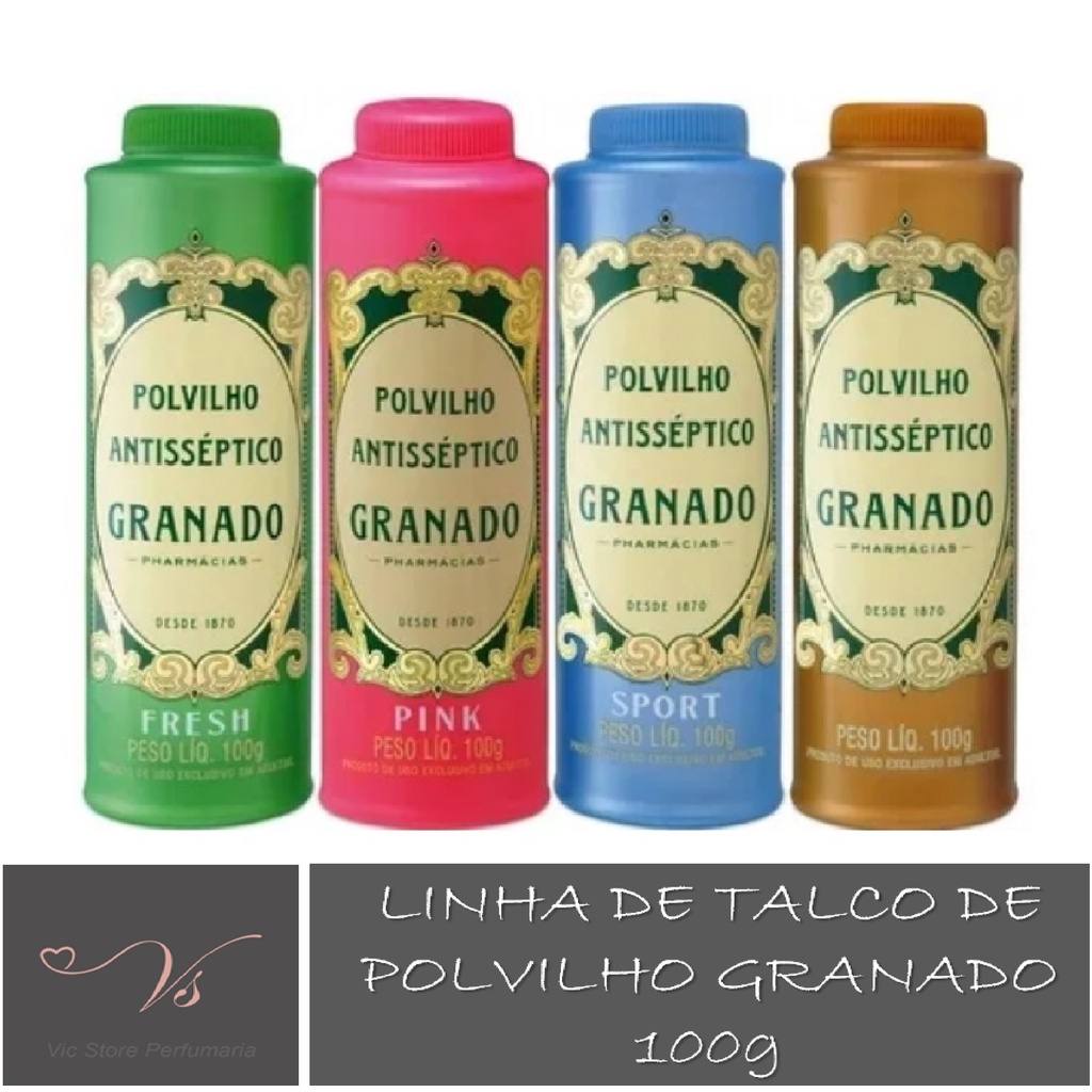 Talco Antisséptico Granado 100g: Solução Natural para Pés Frescos e Protegidos