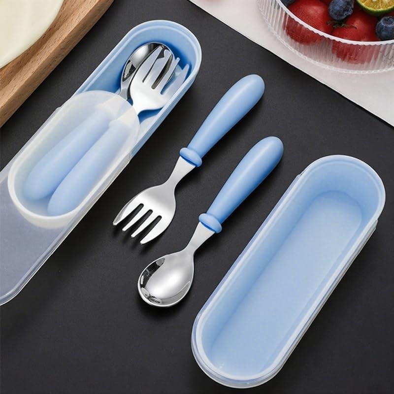 Conjunto de Talheres Coloridos Aço Inox - Design Ergonômico Lavável