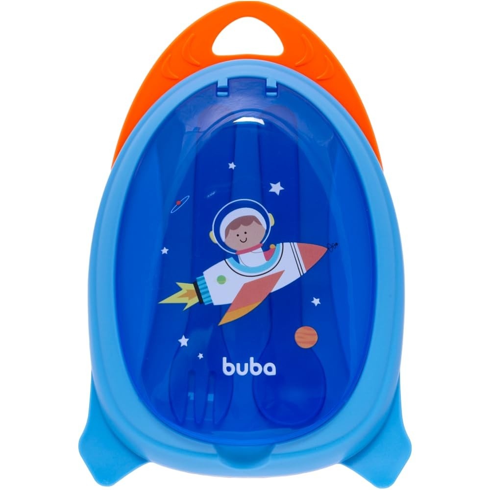 Kit Refeição Astronauta com Talheres - Estimule a Imaginação do seu Bebê!