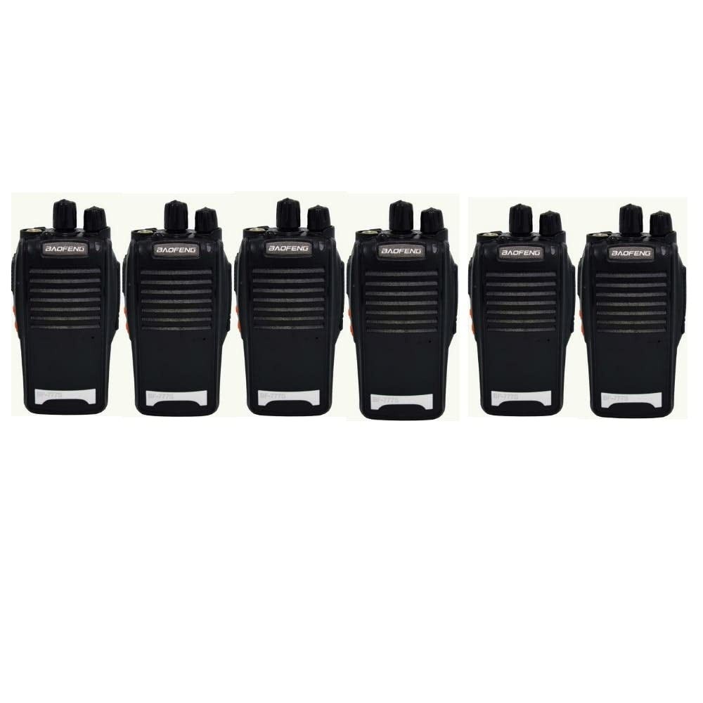Kit 6 Walkie-Talkies Baofeng BF777S: Comunicação Confiável e de Longo Alcance