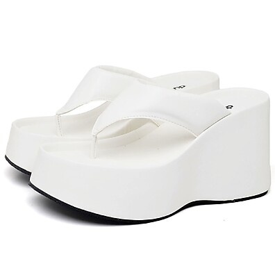 Tamanco Plataforma Branco VIK: Conforto e Estilo