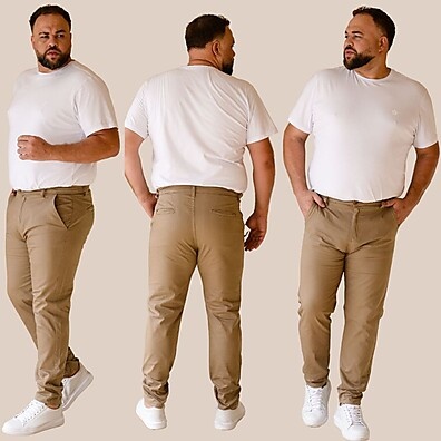 Calça Plus Size Masculina Sport Fino com Lycra: Conforto e Estilo para Todos os Tamanhos