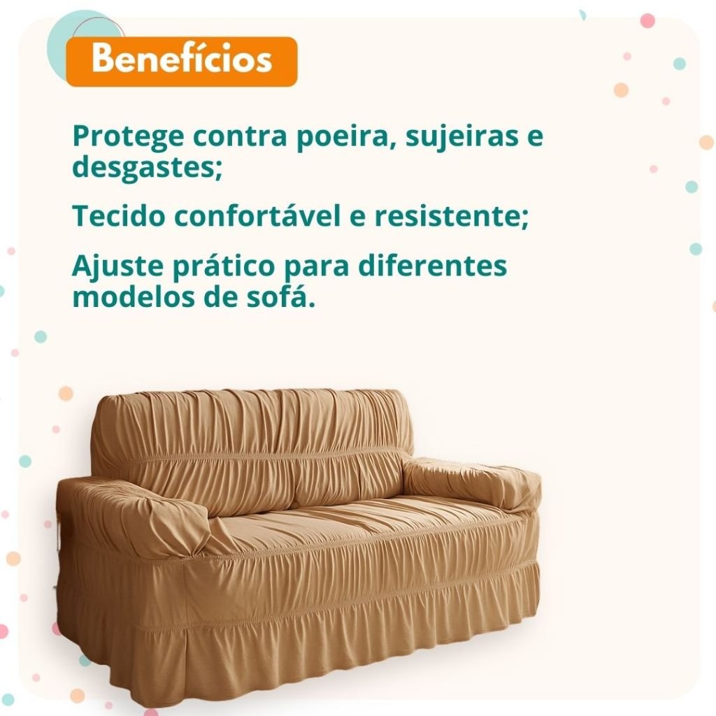 Capa para Sofá Retrátil e Inclinável – Conforto e Estilo em Vários Tamanhos