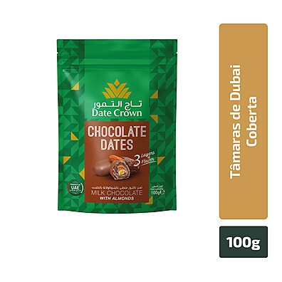 Tâmara com Chocolate e Amêndoa – Date Crown 100g